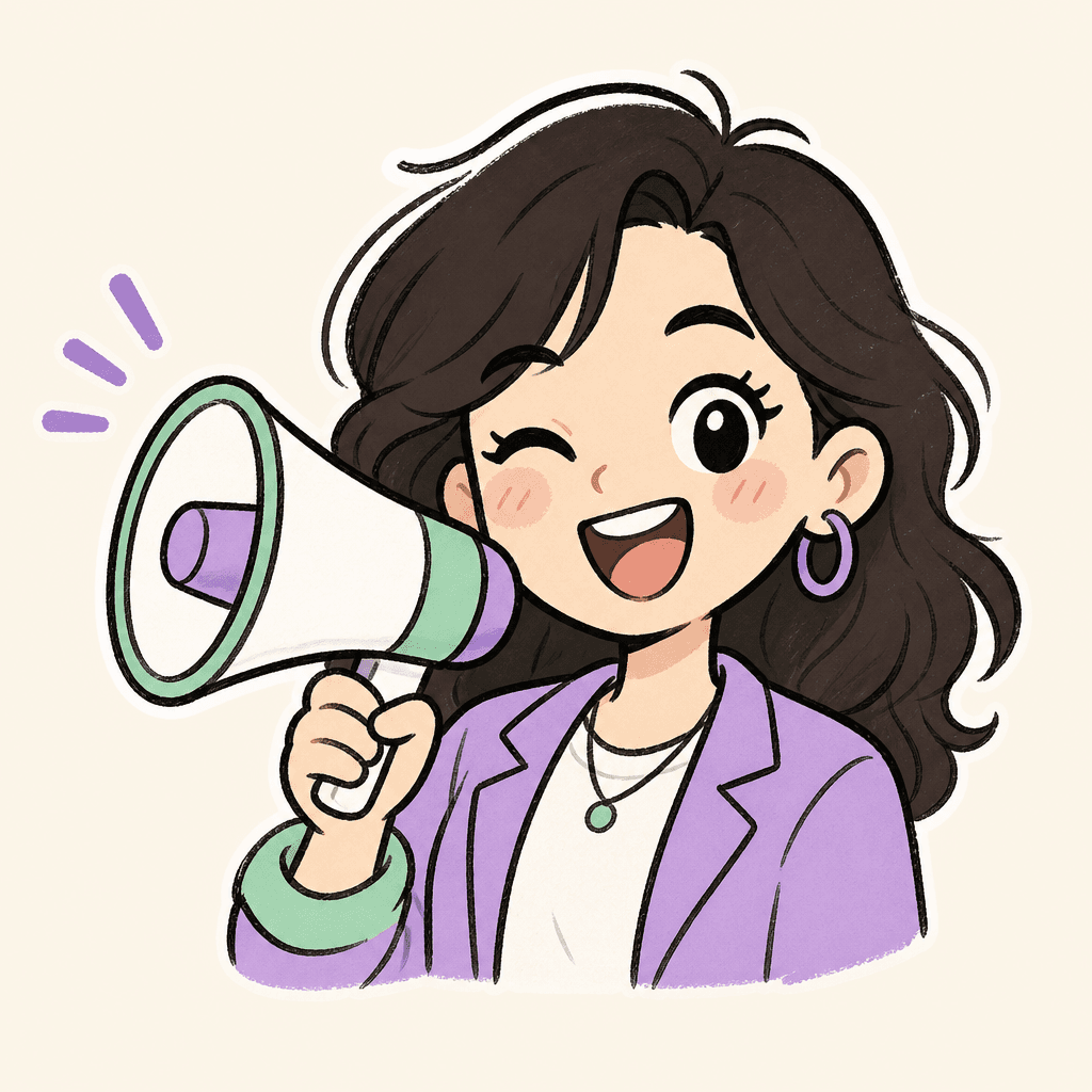 Marketer doodle character